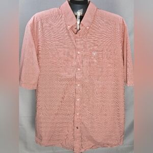 Men's Ariat‎ Pro Series Plaid Button Down Ranchwear Short Sleeve, Large
